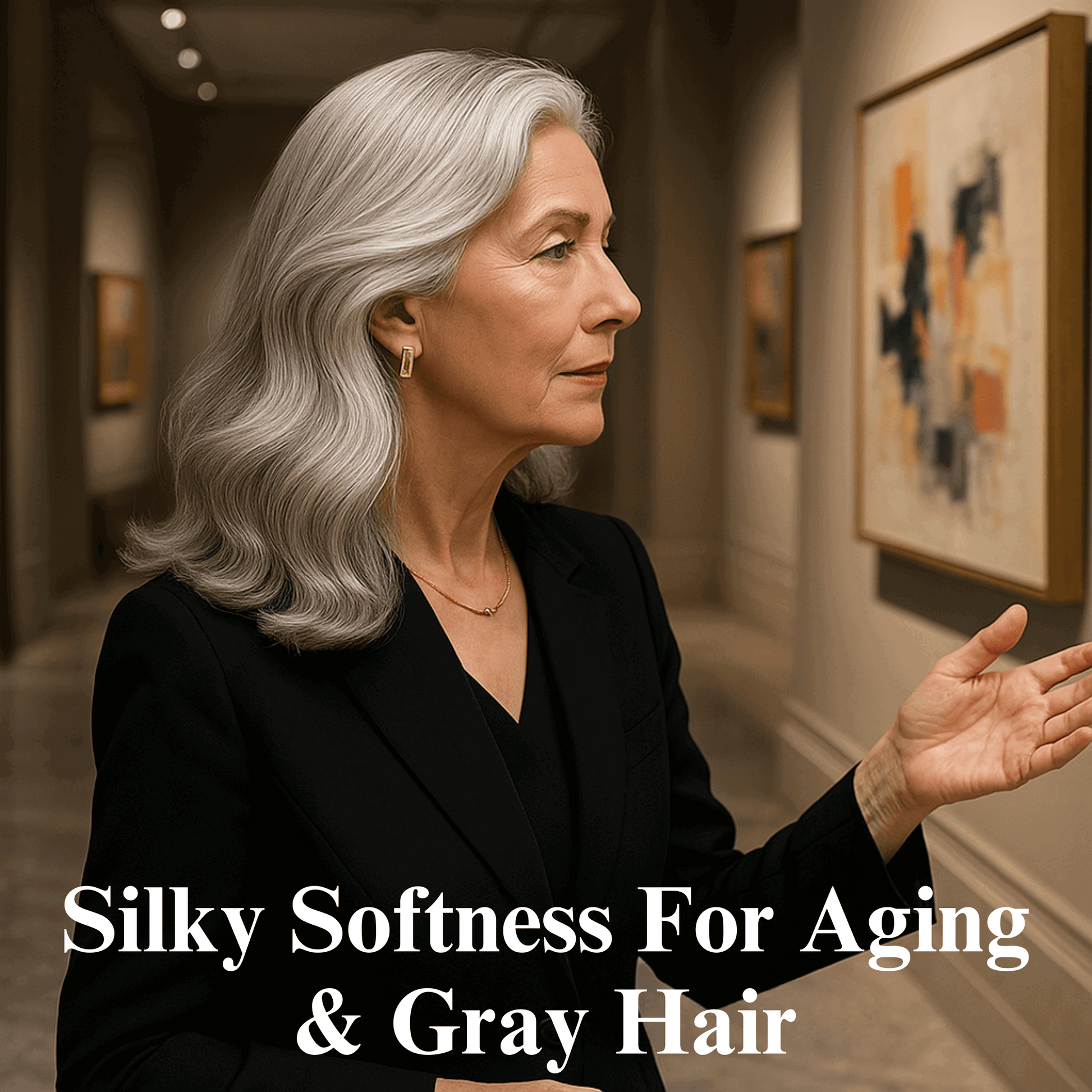 Imperial Caviar Anti Aging Gray Hair Shampoo & Conditioner outcome of fuller thicker hair