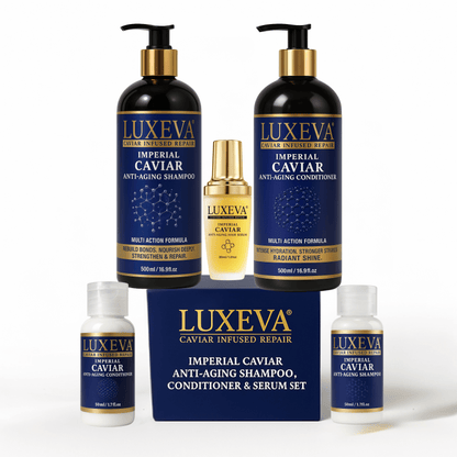 Imperial Caviar Anti Aging Gray Hair Shampoo & Conditioner outcome of fuller thicker hair