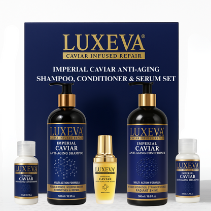 Imperial Caviar Anti Aging Gray Hair Shampoo & Conditioner outcome of fuller thicker hair