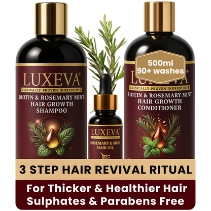 Biotin & Rosemary Mint Hair Revival Ritual - LUXEVA