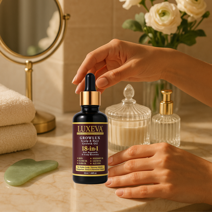 GROWLUX Hair Growth & Scalp Ritual Set - LUXEVA