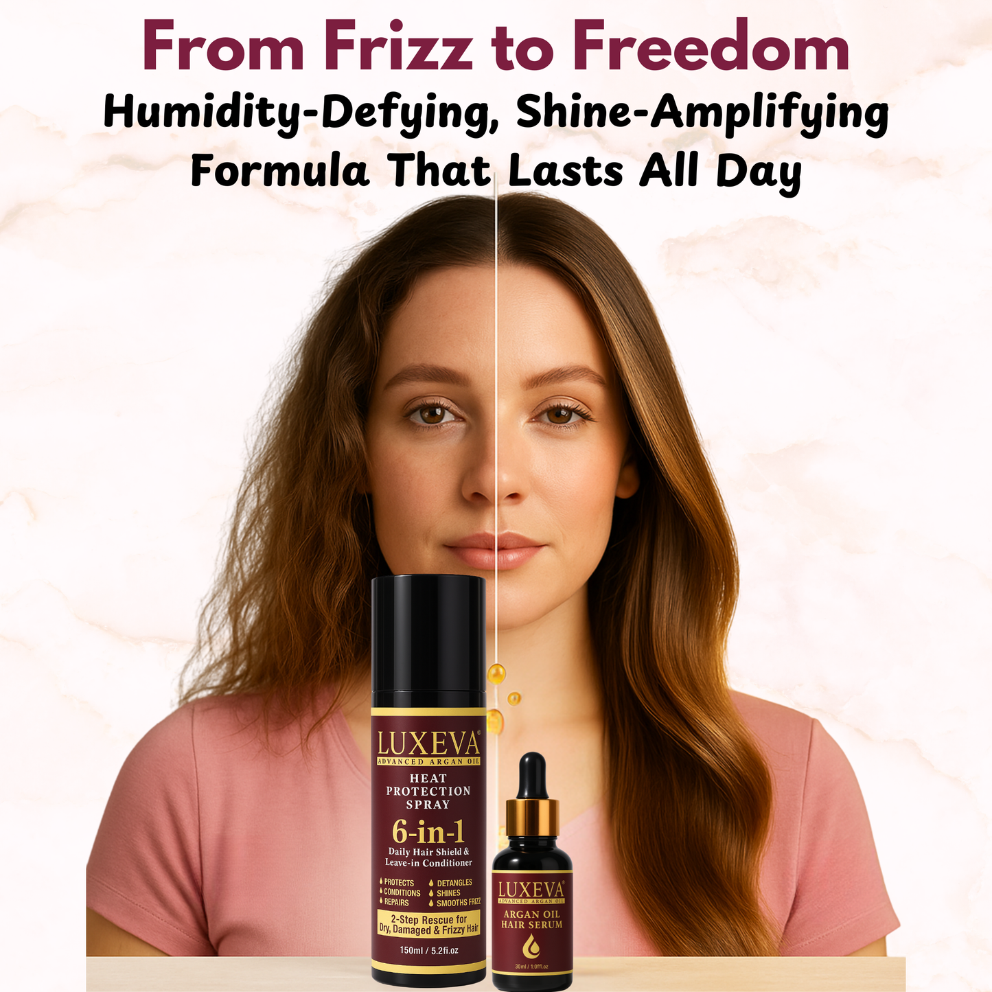 Argan Oil Heat Protection & Shine Repair Set